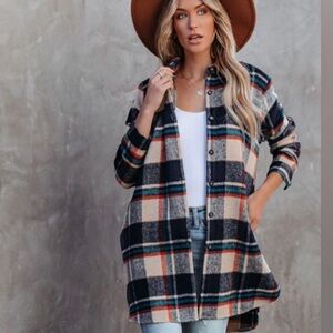 VICI plaid shacket